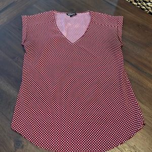 SALE! Express Burgundy Polka Dot Blouse - Sz M